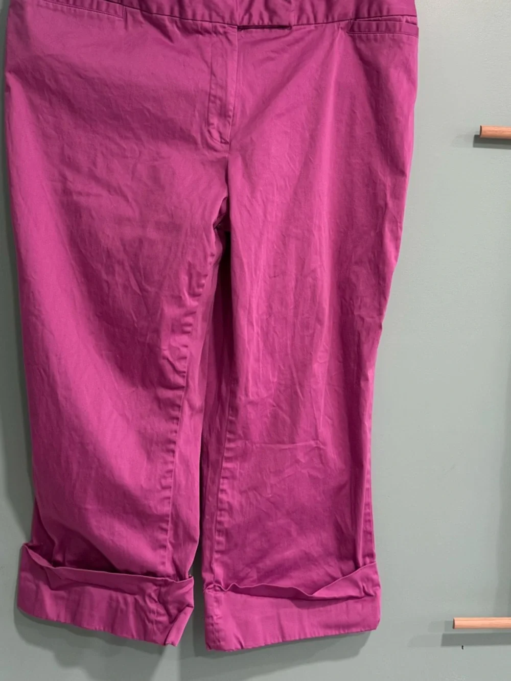 Lane Bryant Bright Pink Cropped Pants - Picture 2 of 5